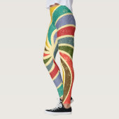 Grunge Abstracte Reinigbare Achtergrond. Leggings (Links)
