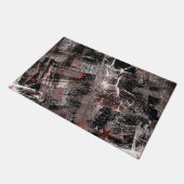 Grunge abstractie. Bruin, zwart en wit. Deurmat (Schuin)