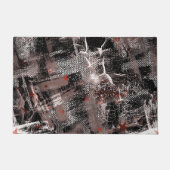 Grunge abstractie. Bruin, zwart en wit. Deurmat (Voorkant)