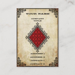 Grunge Ace of Diamonds Visitekaartje