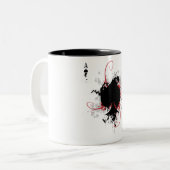 Grunge Ace Tweekleurige Koffiemok (Voorkant links)