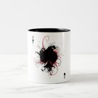 Grunge Ace Tweekleurige Koffiemok