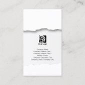 Grunge achtergrondRipped professioneel Visitekaart Visitekaartje (Achterkant)