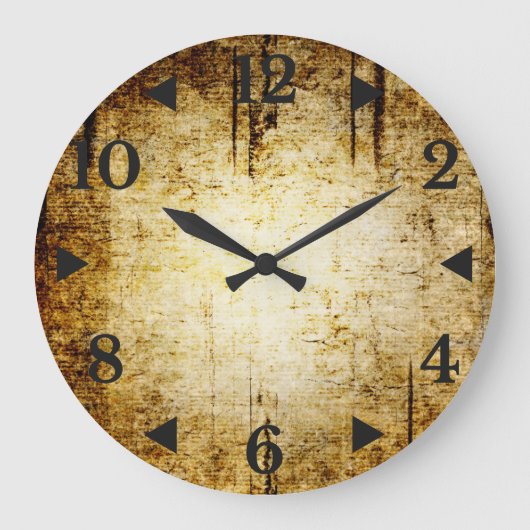 Grunge acrylwandklok grote klok (Voorkant)