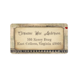  Grunge Adres / Verzending / Boeketiket Etiket