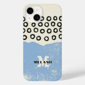 Grunge aesthetic abstract minimal Monogram Case-Mate iPhone Case (Achterkant)
