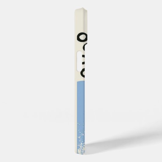 Grunge aesthetic abstract minimal Monogram Case-Mate iPhone Case (Achterkant / Rechts)