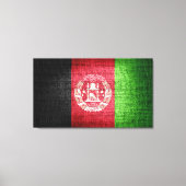 Grunge Afghanistan Flag Canvas Afdruk (Voorkant)