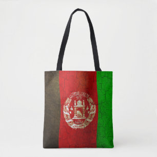 Grunge Afghanistan Flag Tote Bag