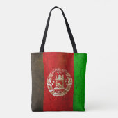 Grunge Afghanistan Flag Tote Bag (Achterkant)