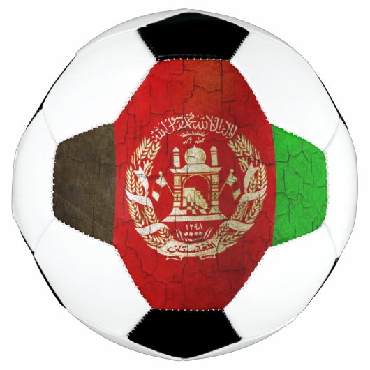 Grunge Afghanistan Flag Voetbal (Voorkant)