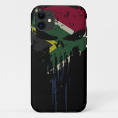 Grunge Africa skull Hoesje-Mate iPhone Case (Achterkant)