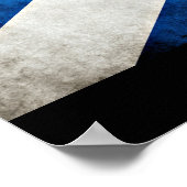 Grunge Agnew Scotland Flag Poster (Hoek)