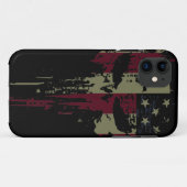 Grunge America skull Hoesje-Mate iPhone Case (Achterkant (horizontaal))