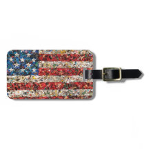 grunge american flag