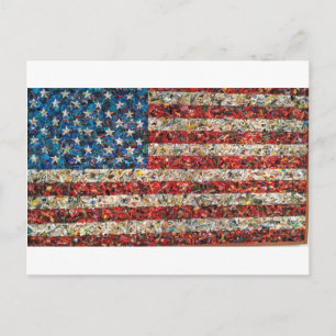 grunge american flag briefkaart