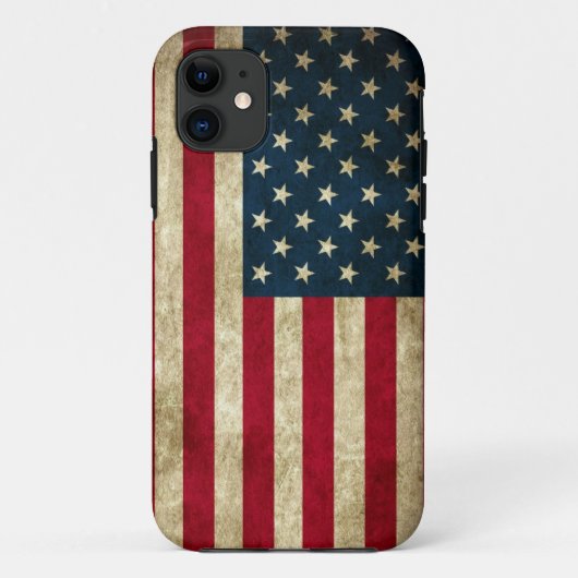 Grunge American Flag Case-Mate iPhone Case (Achterkant)