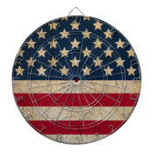 Grunge American Flag Dartboard Dartbord (Voorkant)