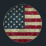 Grunge American Flag Dartbord<br><div class="desc">Grunge American Flag design. Perfect geschenk voor thuis,  kantoor of decoratie.</div>