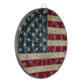 Grunge American Flag Dartbord (Voorkant Links)