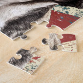 Grunge American Flag French Bulldog Legpuzzel (Zijkant)