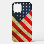 Grunge American flag Hoesje-Mate iPhone Case (Achterkant)