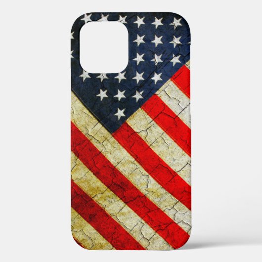 Grunge American flag Hoesje-Mate iPhone Case (Achterkant)