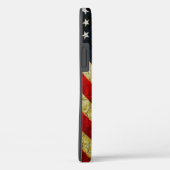 Grunge American flag Hoesje-Mate iPhone Case (Achterkant / Rechts)