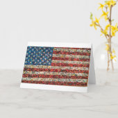 grunge american flag kaart (Gele Bloem)