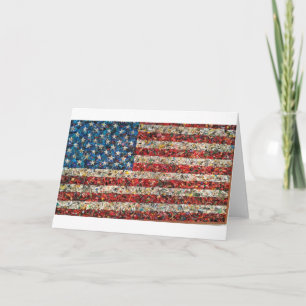 grunge american flag kaart