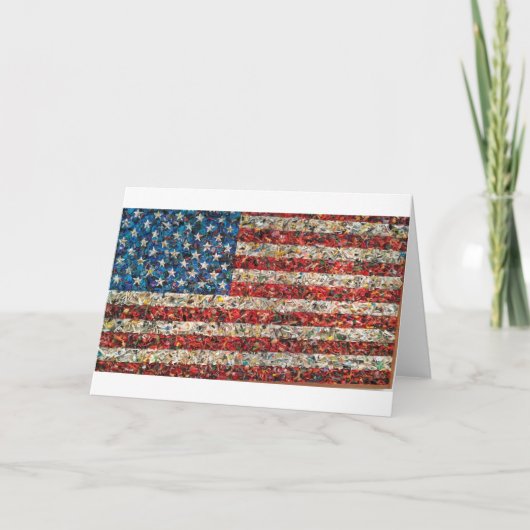 grunge american flag kaart (Voorkant)