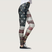 Grunge American Flag Leggings (Rechts)