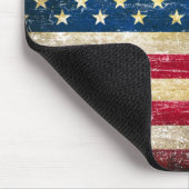 Grunge American Flag Muismat (Hoek)