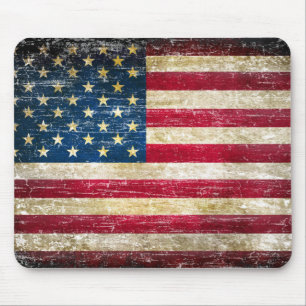 Grunge American Flag Muismat