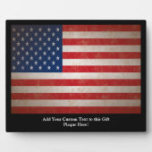  Grunge American Flag Patriotic Design Fotoplaat (Voorkant)