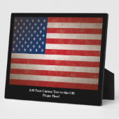  Grunge American Flag Patriotic Design Fotoplaat (Zijkant)