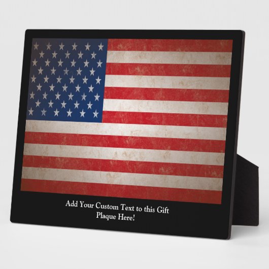  Grunge American Flag Patriotic Design Fotoplaat (Zijkant)