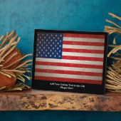  Grunge American Flag Patriotic Design Fotoplaat (Zijkant)