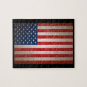  Grunge American Flag Patriotic Design Legpuzzel (Horizontaal)