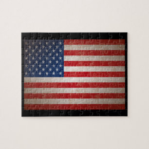  Grunge American Flag Patriotic Design Legpuzzel