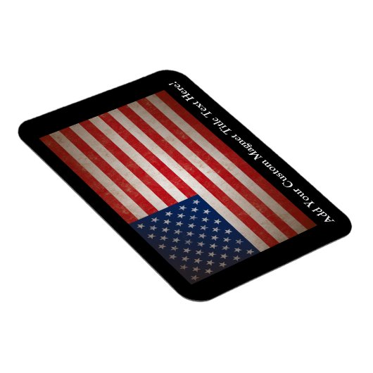  Grunge American Flag Patriotic Design Magneet (Rechterzijde)