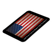  Grunge American Flag Patriotic Design Magneet (Linkerzijde)