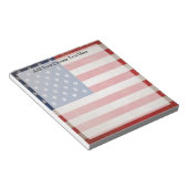 Grunge American Flag Patriotic Design Notitieblok (Schuin)