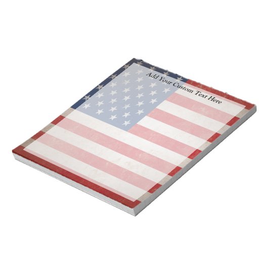 Grunge American Flag Patriotic Design Notitieblok (Linkerzijde)