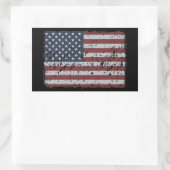 Grunge American Flag - Patriottische Stickers (Tas)