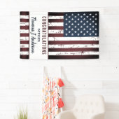 Grunge American Flag Police Spandoek (Insitu)