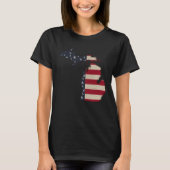 Grunge Americana Michigan T-shirt (Voorkant)