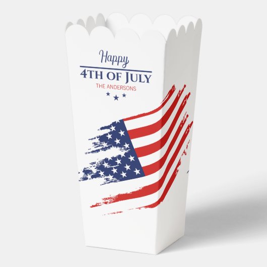 Grunge Amerikaanse vlag Happy 4th juli ID1104 Bedankdoosjes (Achterkant)