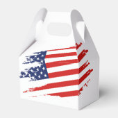 Grunge Amerikaanse vlag Happy 4th juli ID1104 Bedankdoosjes (Achterkant)