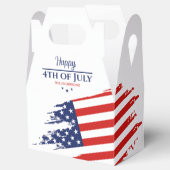Grunge Amerikaanse vlag Happy 4th juli ID1104 Bedankdoosjes (Geopend)